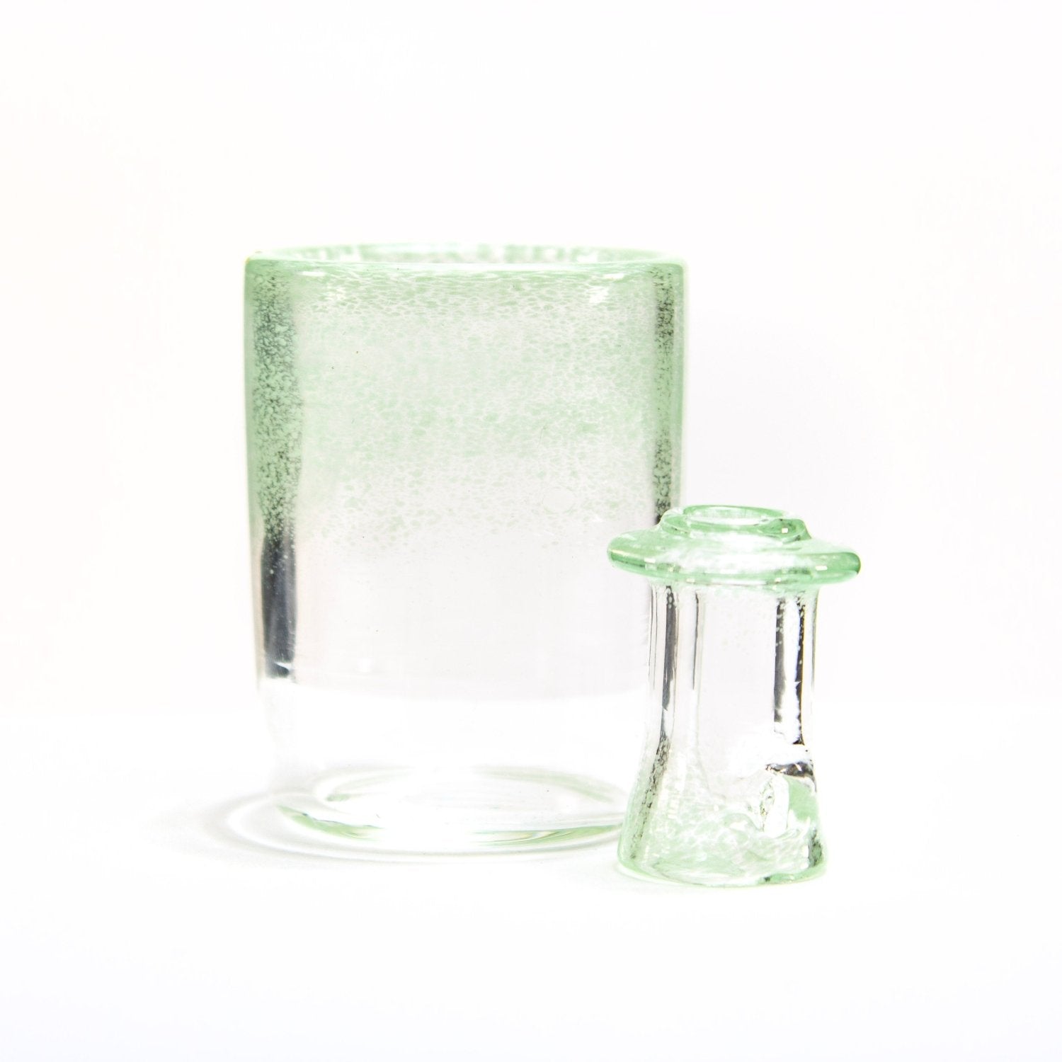 Heart & Mind Glass Heart & Mind - Clear Proxy Core Tip & Cup Set Heady Proxy Attachments | Planet Caravan